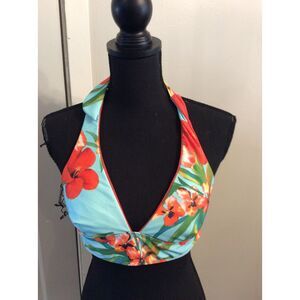 Athena Swim Top Womens Tropical Floral Size 6